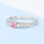 GENUINE PINK DIAMOND & DIAMOND RING (#:MQJZ21)