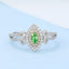 GENUINE GREEN DIAMOND & DIAMOND RING(#:MQJZ22)
