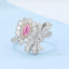GENUINE PINK DIAMOND & DIAMOND RING(#:MQJZ23)