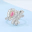 GENUINE PINK DIAMOND & DIAMOND RING(#:MQJZ23)