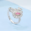 GENUINE PINK DIAMOND & DIAMOND RING(#:MQJZ23)