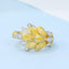GENUINE YELLOW DIAMOND & DIAMOND RING(#:MQJZ24)
