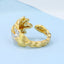 GENUINE YELLOW DIAMOND & DIAMOND RING(#:MQJZ24)