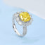 GENUINE YELLOW DIAMOND & DIAMOND RING(#:MQJZ26)