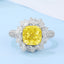 GENUINE YELLOW DIAMOND & DIAMOND RING(#:MQJZ26)