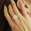 GENUINE YELLOW DIAMOND & DIAMOND RING(#:MQJZ26)