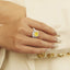 GENUINE YELLOW DIAMOND & DIAMOND RING(#:MQJZ26)