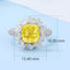 GENUINE YELLOW DIAMOND & DIAMOND RING(#:MQJZ26)