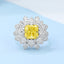 GENUINE YELLOW DIAMOND & DIAMOND RING(#:MQJZ27)