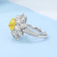 GENUINE YELLOW DIAMOND & DIAMOND RING(#:MQJZ27)