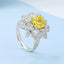 GENUINE YELLOW DIAMOND & DIAMOND RING(#:MQJZ27)