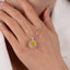 SOLID GOLD LAB-GROWN VVS FANCY VIVID YELLOW DIAMOND & DIAMOND PENDANT (#:SY015Y-P)
