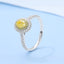 GENUINE YELLOW DIAMOND & DIAMOND RING(#:P1001)