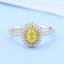 GENUINE YELLOW DIAMOND & DIAMOND RING(#:P1001)