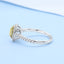GENUINE YELLOW DIAMOND & DIAMOND RING(#:P1001)