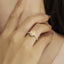 GENUINE YELLOW DIAMOND & DIAMOND RING(#:P1001)