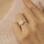 GENUINE YELLOW DIAMOND & DIAMOND RING(#:P1001)