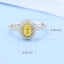 GENUINE YELLOW DIAMOND & DIAMOND RING(#:P1001)