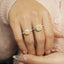 GENUINE YELLOW DIAMOND & DIAMOND RING(#:P1004)