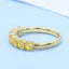 GENUINE  YELLOW DIAMOND & DIAMOND RING(#:P1016)
