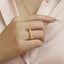 GENUINE  YELLOW DIAMOND & DIAMOND RING(#:P1016)
