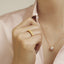 GENUINE  YELLOW DIAMOND & DIAMOND RING(#:P1016)