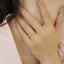GENUINE  YELLOW DIAMOND & DIAMOND RING(#:P1016)