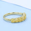 GENUINE  YELLOW DIAMOND & DIAMOND RING(#:P1023)