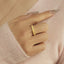 GENUINE  YELLOW DIAMOND & DIAMOND RING(#:P1023)