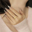 GENUINE  YELLOW DIAMOND & DIAMOND RING(#:P1023)
