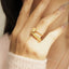 GENUINE  YELLOW DIAMOND & DIAMOND RING(#:P1023)