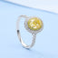 GENUINE YELLOW DIAMOND & DIAMOND RING(#:P1025)