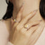 GENUINE YELLOW DIAMOND & DIAMOND RING(#:P1025)