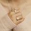 GENUINE YELLOW DIAMOND & DIAMOND RING(#:P1025)