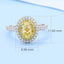 GENUINE YELLOW DIAMOND & DIAMOND RING(#:P1025)