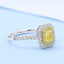 GENUINE YELLOW DIAMOND & DIAMOND RING(#:P1031)