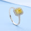 GENUINE YELLOW DIAMOND & DIAMOND RING(#:P1031)