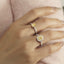 GENUINE YELLOW DIAMOND & DIAMOND RING(#:P1031)