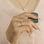 GENUINE YELLOW DIAMOND & DIAMOND RING(#:P1031)
