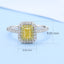 GENUINE YELLOW DIAMOND & DIAMOND RING(#:P1031)