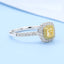 GENUINE YELLOW DIAMOND & DIAMOND RING(#:P1032 )
