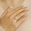 GENUINE YELLOW DIAMOND & DIAMOND RING(#:P1032 )