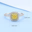 GENUINE YELLOW DIAMOND & DIAMOND RING(#:P1032 )