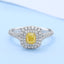 GENUINE YELLOW DIAMOND & DIAMOND RING(#:P1036  )