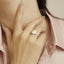 GENUINE YELLOW DIAMOND & DIAMOND RING(#:P1036  )