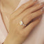 GENUINE YELLOW DIAMOND & DIAMOND RING(#:P1036  )