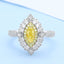 GENUINE YELLOW DIAMOND & DIAMOND RING(#:P1037  )