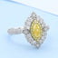 GENUINE YELLOW DIAMOND & DIAMOND RING(#:P1037  )