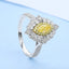 GENUINE YELLOW DIAMOND & DIAMOND RING(#:P1037  )