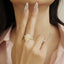 GENUINE YELLOW DIAMOND & DIAMOND RING(#:P1037  )